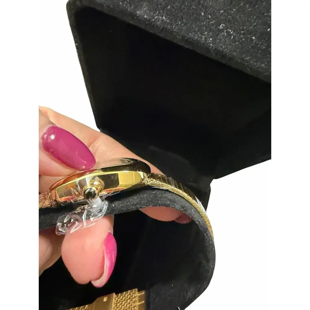 NWOT Heaven Mayhem Gold Tone Oval Watch
